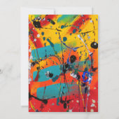 Invitation de Fête de la mariée de spirales (Dos)