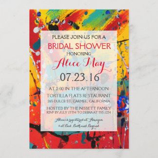 Invitation de Fête de la mariée de spirales