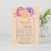 Invitation de Fête de la mariée de tableau de pot (Debout devant)