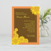 Invitation de Fête de la mariée de tournesol (Debout devant)