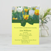 Invitation de Fête de la mariée de tulipe (Debout devant)