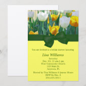 Invitation de Fête de la mariée de tulipe (Devant / Derrière)