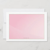 Invitation de Fête de la mariée de tulipes (Dos)