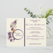 Invitation de Fête de la mariée de vigne (Debout devant)