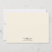 Invitation de Fête de la mariée de vigne (Dos)