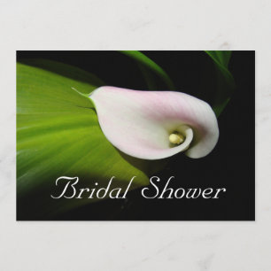 Invitation de Fête de la mariée de zantedeschia