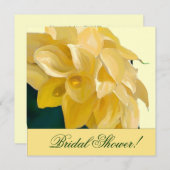 Invitation de Fête de la mariée de zantedeschia (Devant / Derrière)