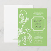 Invitation de Fête de la mariée - défenseurs de la (Devant / Derrière)