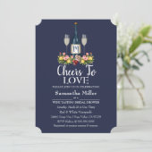 Invitation de Fête de la mariée d'établissement (Debout devant)