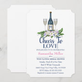 Invitation de Fête de la mariée d'établissement (Devant / Derrière)