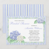 Invitation de Fête de la mariée d'hortensia (Devant / Derrière)