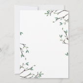 Invitation de Fête de la mariée d'inséparables (Dos)