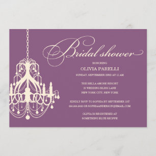 INVITATION DE FÊTE DE LA MARIÉE DU LUSTRE %PIPE%