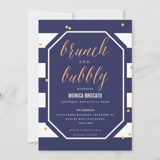 INVITATION de FÊTE DE LA MARIÉE - fleur d'anémone (Devant)