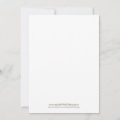 Invitation de Fête de la mariée - thé (Dos)