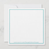 Invitation de Fête de la mariée - thé (Dos)