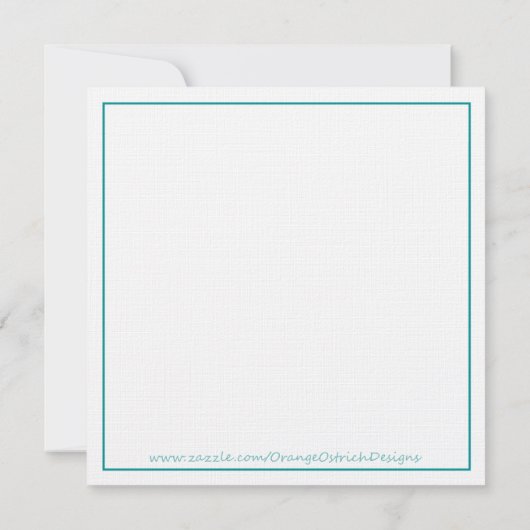 Invitation de Fête de la mariée - thé (Dos)