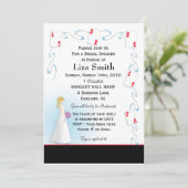 Invitation de Fête de la mariée - thème de Vegas (Debout devant)