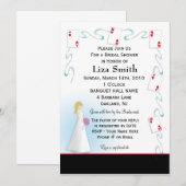 Invitation de Fête de la mariée - thème de Vegas (Devant / Derrière)