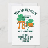 Invitation de fête de la Saint-Patrick avec code Q (Devant)