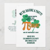 Invitation de fête de la Saint-Patrick avec code Q (Devant / Derrière)