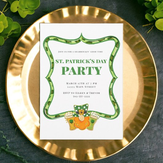 Invitation de fête de la Saint-Patrick Prépa / Lep