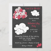 Invitation de fête de la Saint-Valentin adorable (Devant)