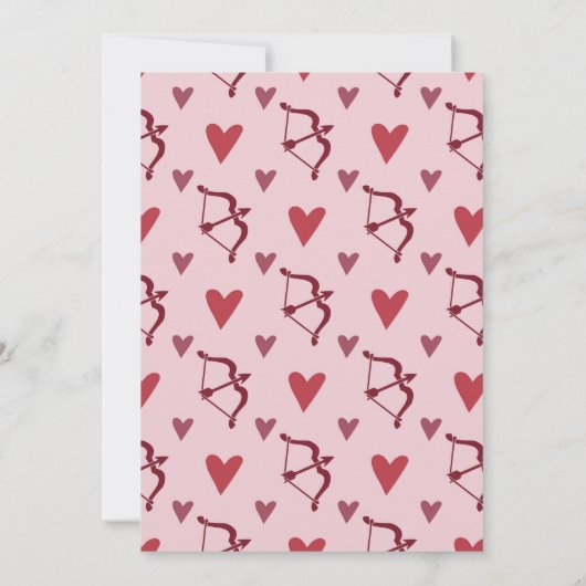 Invitation de fête de la Saint-Valentin adorable (Dos)