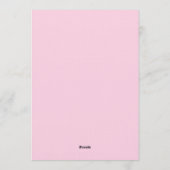 Invitation de fête de la Saint-Valentin au style d (Dos)