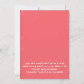 Invitation de fête de la Saint-Valentin avec des m (Dos)