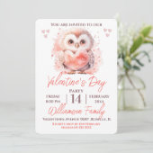 Invitation de fête de la Saint-Valentin avec un hi (Debout devant)