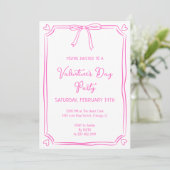 Invitation de fête de la Saint-Valentin avec un jo (Debout devant)