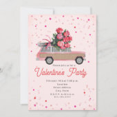Invitation de fête de la Saint-Valentin camionnett (Devant)