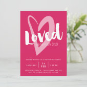Invitation de fête de la Saint-Valentin chrétienne (Debout devant)
