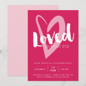 Invitation de fête de la Saint-Valentin chrétienne (Devant / Derrière)