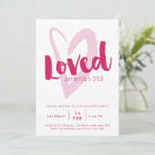 Invitation de fête de la Saint-Valentin chrétienne (Debout devant)