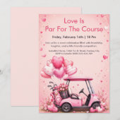 Invitation de fête de la Saint-Valentin dans un ch (Devant / Derrière)