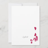 Invitation de fête de la Saint-Valentin douce (Dos)