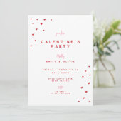 Invitation de fête de la Saint-Valentin Galentines (Debout devant)