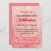 Invitation de fête de la Saint-Valentin romantique (Devant / Derrière)