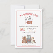 Invitation de fête de la Saint-Valentin sur le thè (Devant)