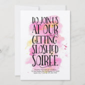 Invitation de fête de la saison des vacances moder (Devant)