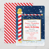 Invitation de fête de l'événement de Noël Panneau (Devant / Derrière)
