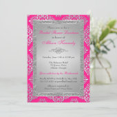 Invitation de Fête de l'mariée Damas de Parties sc (Debout devant)