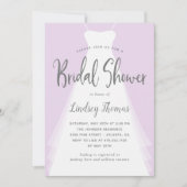 Invitation de Fête de l'mariée de couleurs ÉDITABL (Devant)