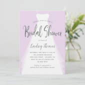 Invitation de Fête de l'mariée de couleurs ÉDITABL (Debout devant)