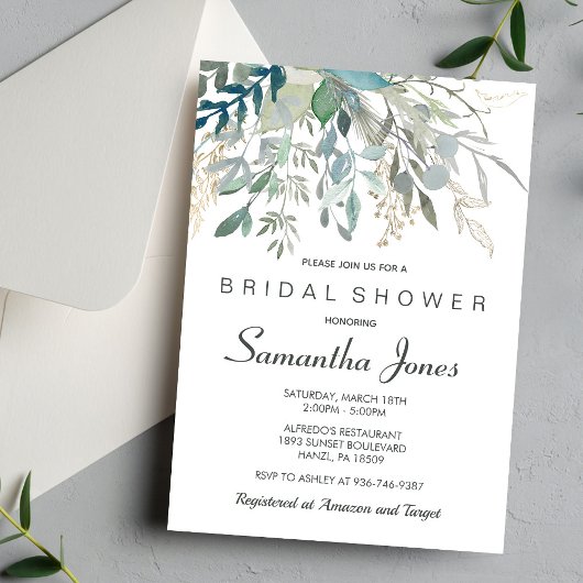 Invitation de Fête de Mariage à la Verdure