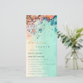 INVITATION DE FÊTE DE MARIAGE À L'AQUARELLE SUR LE (Debout devant)