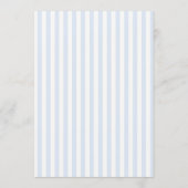 Invitation de Fête de Mariage à Ruban à Rayures de (Dos)