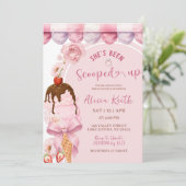 Invitation de Fête de Mariage au Cornet de Glace R (Debout devant)